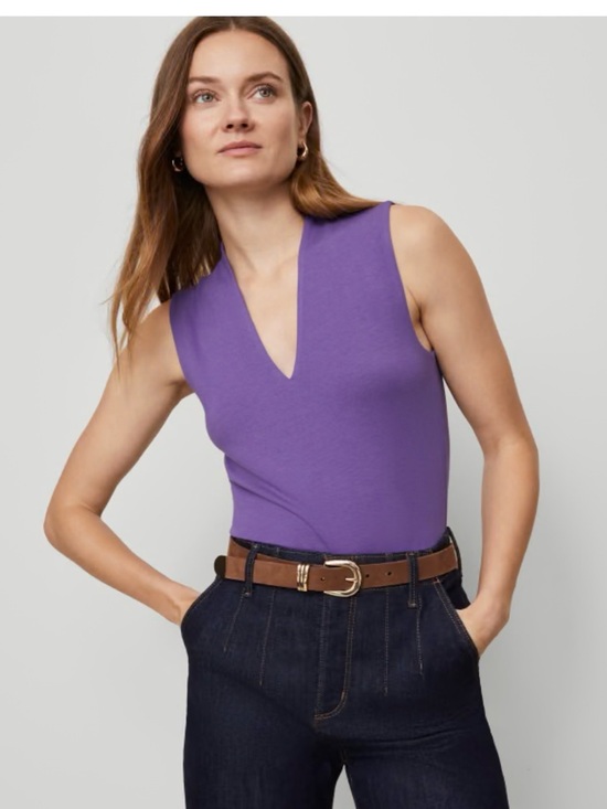Ann Taylor Tops - NWT Ann Taylor Sleeveless V-Neck Top Size L